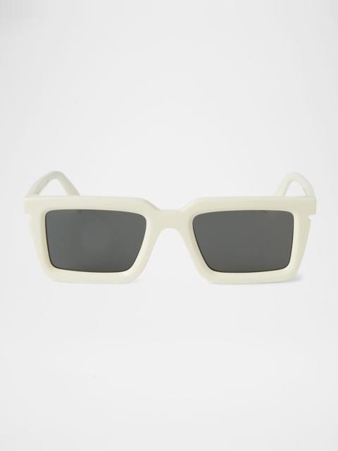 Off-White Men's Tucson Acetate Square Sunglasses