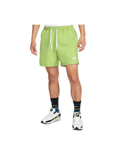 Nike Men's Nike Sportswear Sport Essentials Solid Color Lacing Straight Sports Shorts Green DM6830-332