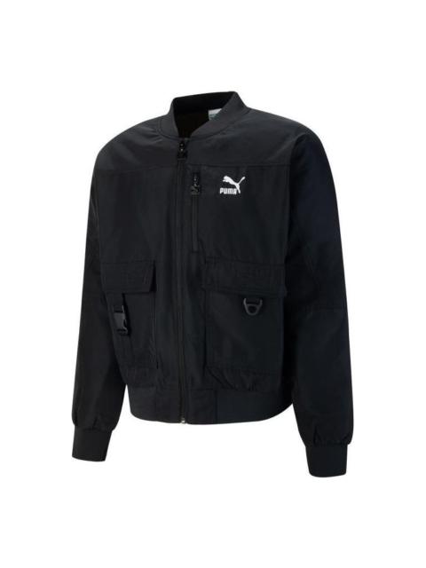 PUMA T7 Shiny Bomber Jacket 'Black' 535584-01