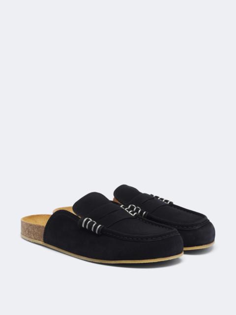 JW Anderson Stitch suede mules