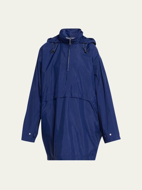 Plan C Oversized Nylon Anorak Jacket