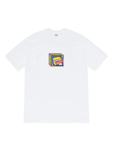 Supreme Supreme FW19 Week 7 Cheese Tee Printing Short Sleeve Unisex White SUP-FW19-758