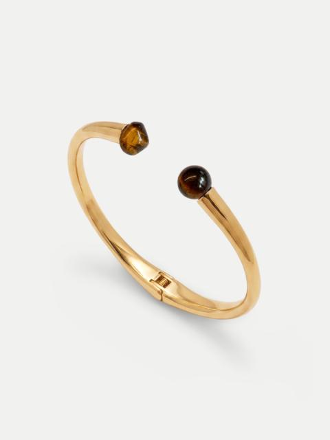 VERONICA BEARD TIGER’S EYE OPEN COLLAR NECKLACE