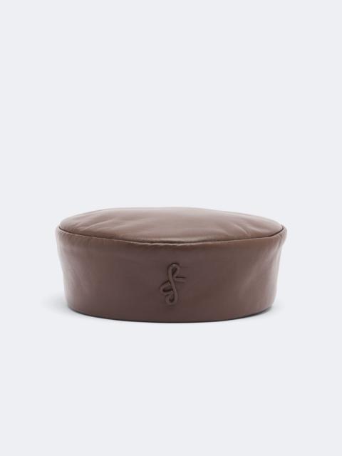 RUSLAN BAGINSKIY Logo leather hat