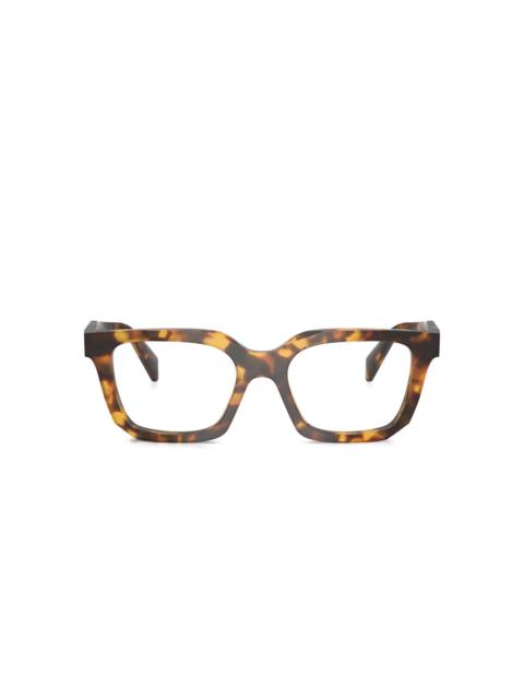 Prada square-frame tortoiseshell glasses