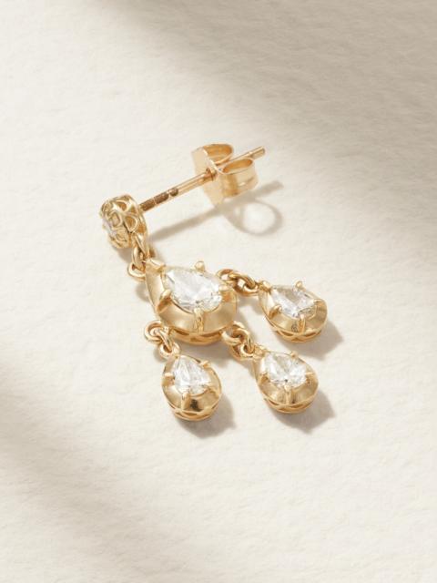 JACQUIE AICHE Sophia 14-karat Gold Diamond Earring