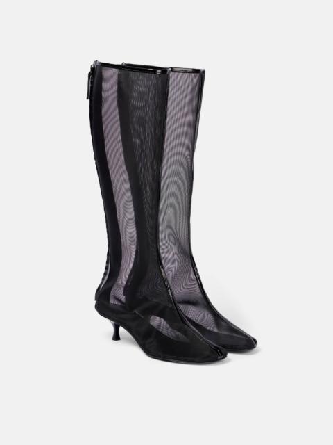 CHRISTOPHER ESBER Vapour mesh knee-high boots