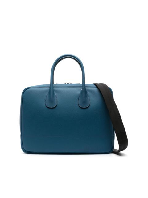 Valextra MyLogo leather laptop bag