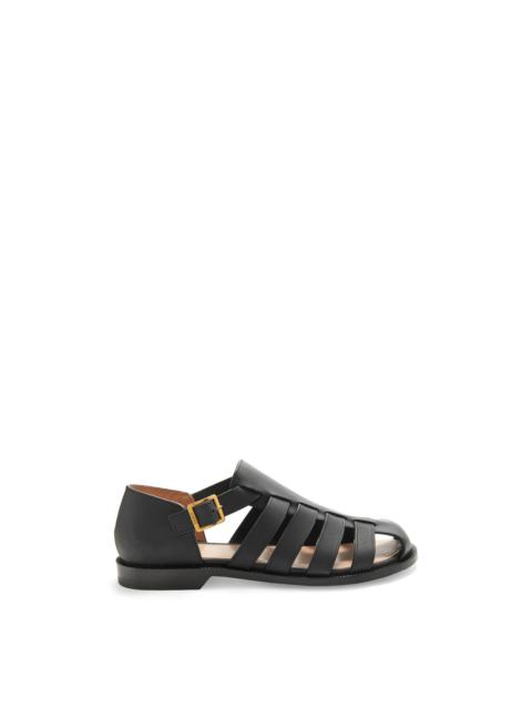 Loewe Campo sandal in waxed calfskin