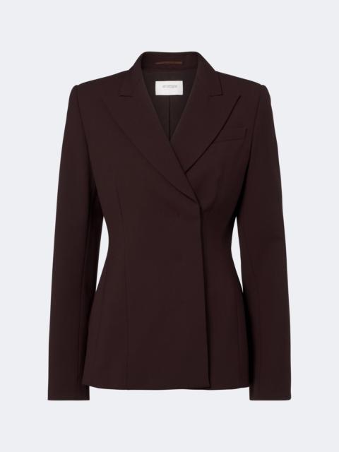 Sportmax Double-breasted wool-blend blazer