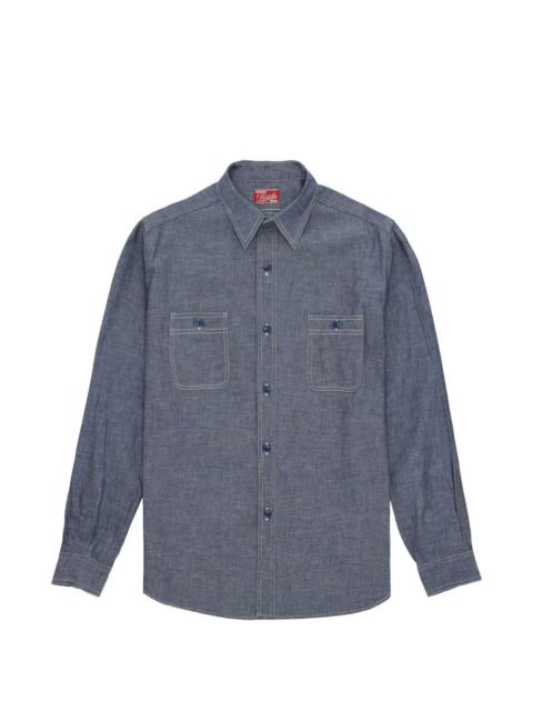 FORTELA Otero patch-pocket chambray shirt
