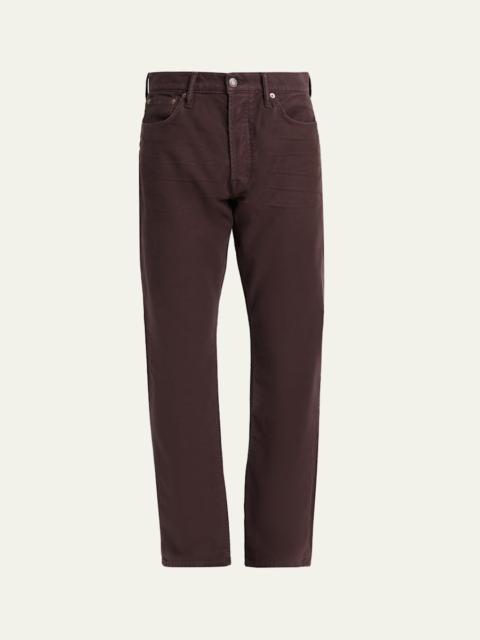 TOM FORD Men's Cotton Straight Leg Five-Pocket Pants