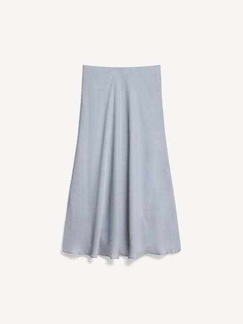 Theory Fluid Pull-On Skirt in Silk Georgette
