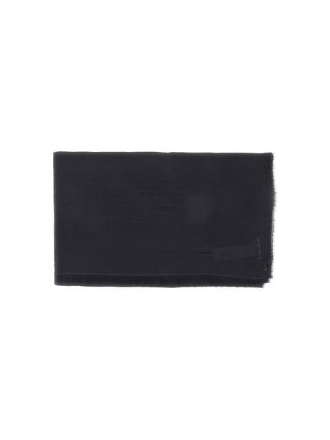 EMPORIO ARMANI frayed scarf