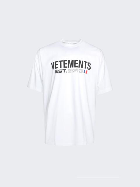 VETEMENTS Flag Logo T-Shirt White