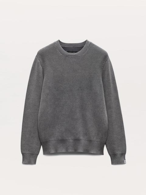 rag & bone Acid-Wash Cotton-Blend Crewneck Sweater
