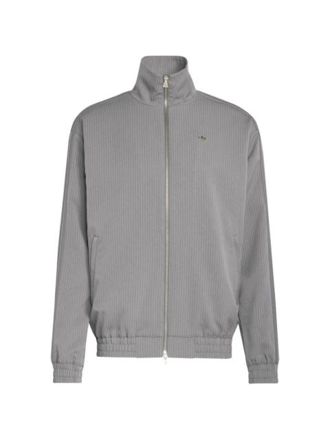 adidas pinstripe zip sweatshirt