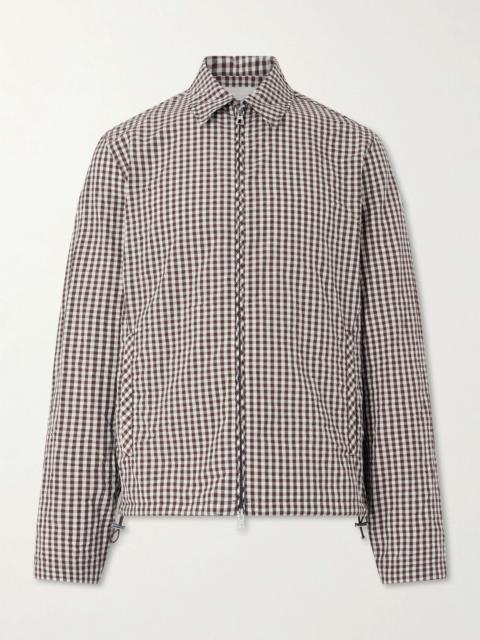 Moncler Checked Cotton-Blend Jacket Beige