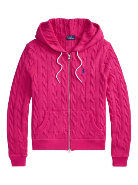 Polo Ralph Lauren cable-knit zip-up hoodie