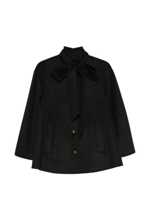 Zimmermann Valiant pussy-bow single-breasted coat