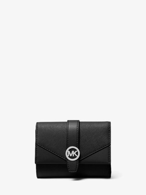 MICHAEL KORS Greenwich Medium Leather Trifold Wallet