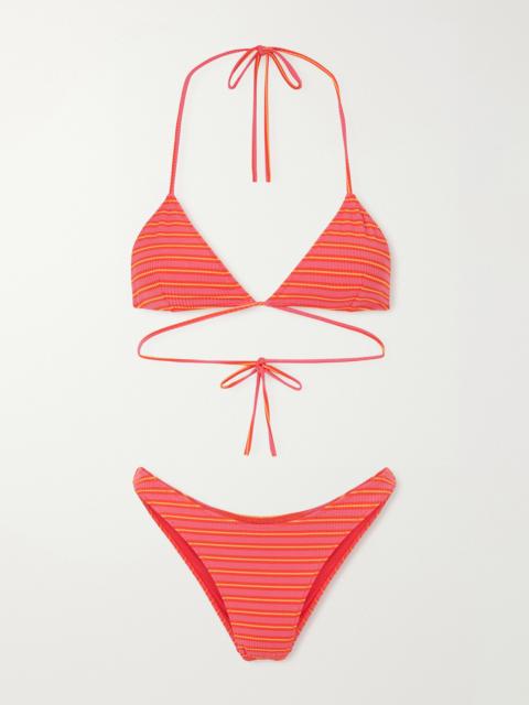 Lido Striped Triangle Bikini