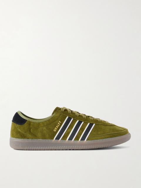adidas Originals Gralfy Spezial Webbing-Trimmed Suede Sneakers Army green