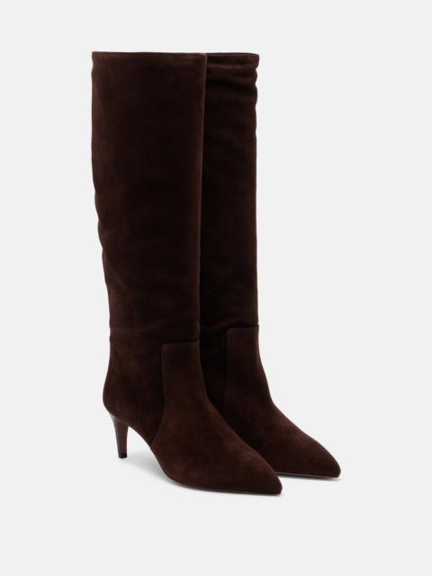 PARIS TEXAS Stiletto suede knee-high boots