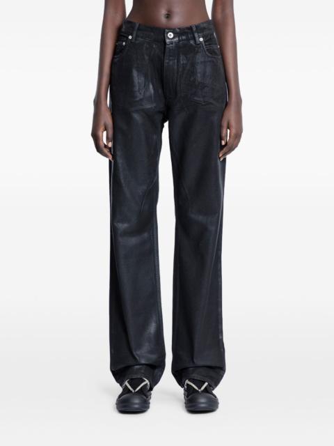 Rick Owens DRKSHDW Granbury overdyed foil jeans