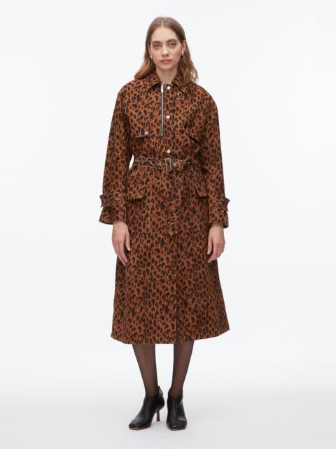 3.1 Phillip Lim Leopard Suede Trench Coat