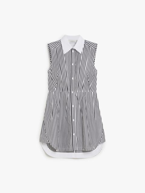 Sportmax SELE Short striped poplin dress