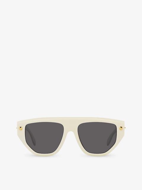 Alexander McQueen AM0408S square-frame acetate sunglasses