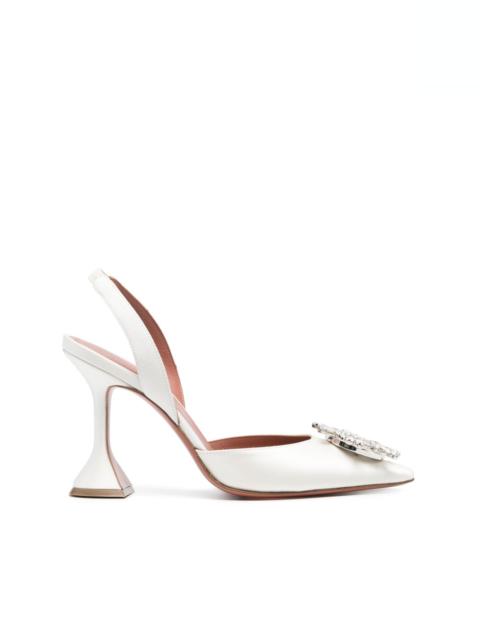 Begum 95mm satin pumps