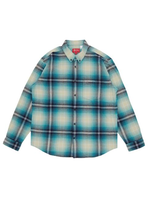 Supreme Supreme Shadow Plaid Flannel Shirt 'Blue'