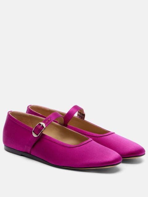 LE MONDE BÉRYL Mary Jane satin ballet flats