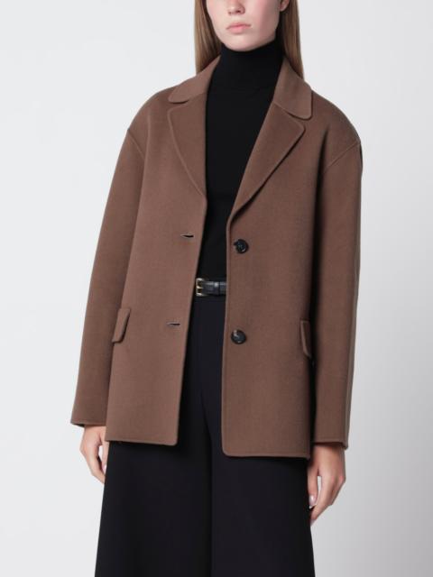 'S Max Mara Brown double-wool single-breasted jacket