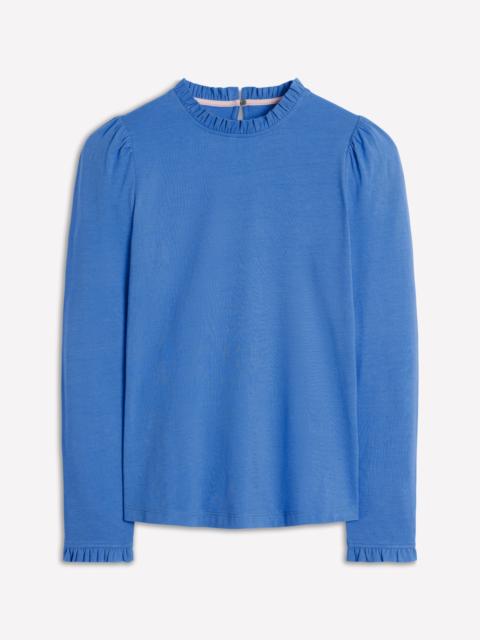 BODEN Supersoft Frill Detail Top-Meadow Spring