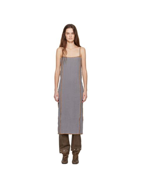 BASERANGE Gray Shok Midi Dress