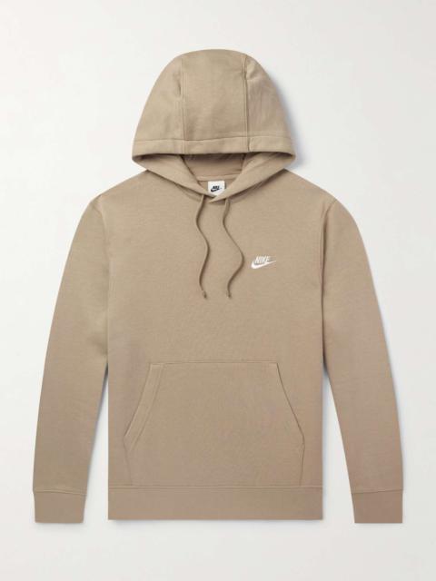 Nike NSW Logo-Embroidered Cotton-Blend Jersey Hoodie
