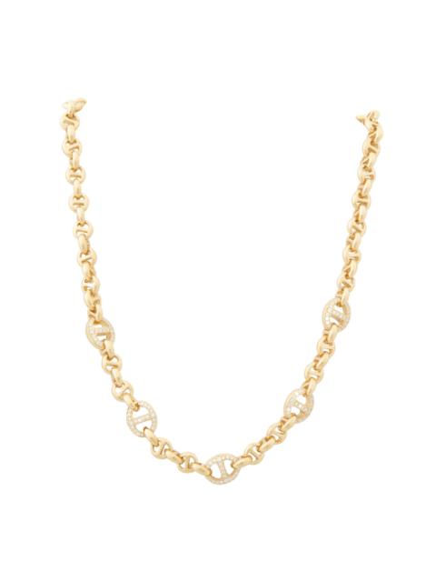 HOORSENBUHS® OPEN LINK NECKLACE WITH DIAMONDS