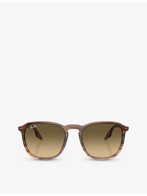 Ray-Ban RB2203 square-frame crystal sunglasses