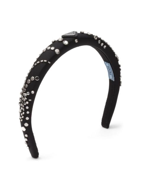 Prada Re-Nylon crystal-embellished headband