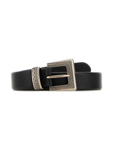 Prada Black Leather Belt