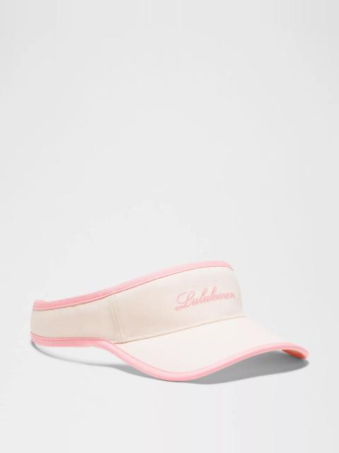 lululemon Removable Sweatband Cotton Canvas Visor