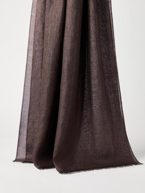 Brunello Cucinelli Cashmere and silk sparkling scarf