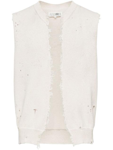 MM6 Maison Margiela knitted waistcoat