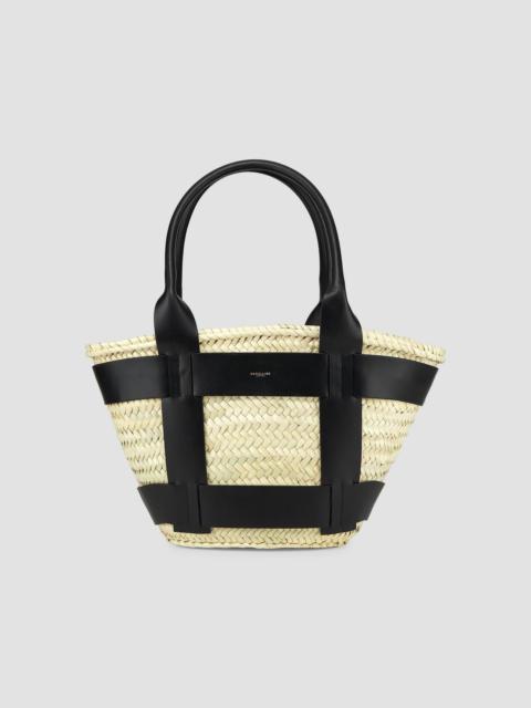 DeMellier Women's Santorini Raffia Tote Bag - Black