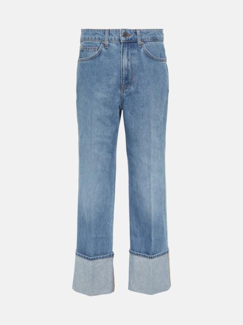 VERONICA BEARD Dylan high-rise straight jeans