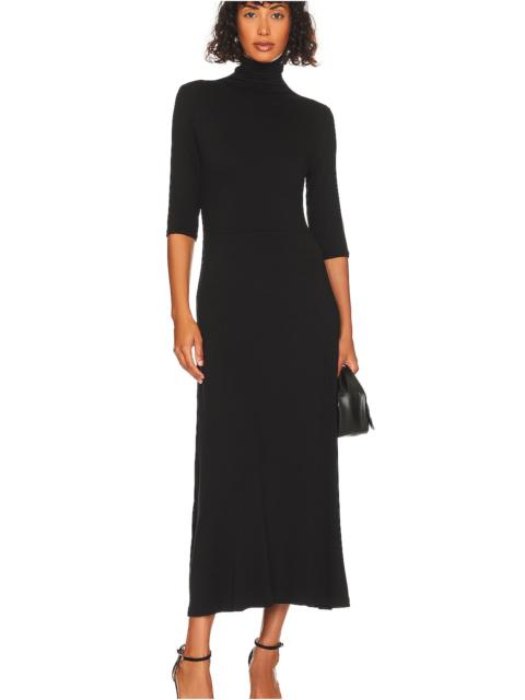 Vince Elbow Sleeve Turtleneck Dress
