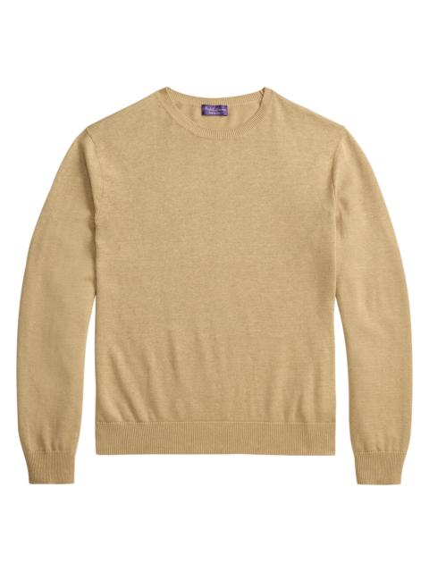 Ralph Lauren Men's Linen-Blend Crewneck Sweater - Sand